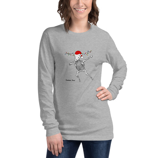 Adult Christmas Longhorn Party Unisex Long Sleeve Tee